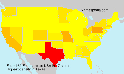 Surname Ferlet in USA Surname Ferlet in USA