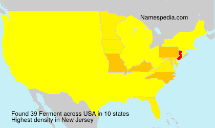 Surname Ferment in USA Surname Ferment in USA