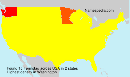 Surname Fermstad in USA Surname Fermstad in USA