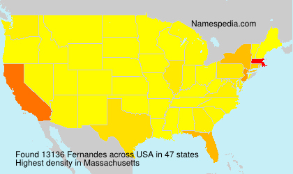 Surname Fernandes in USA Surname Fernandes in USA