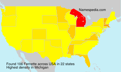 Surname Fernette in USA Surname Fernette in USA