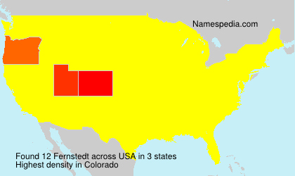 Surname Fernstedt in USA Surname Fernstedt in USA