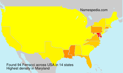 Surname Ferracci in USA Surname Ferracci in USA