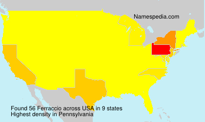 Surname Ferraccio in USA Surname Ferraccio in USA
