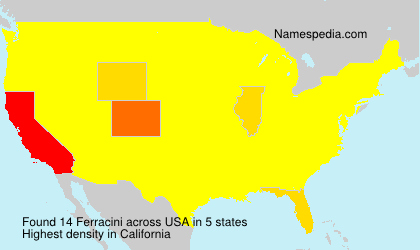 Surname Ferracini in USA Surname Ferracini in USA
