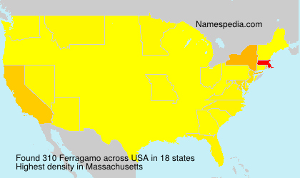 Surname Ferragamo in USA Surname Ferragamo in USA