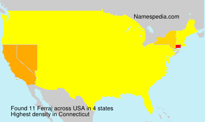 Surname Ferraj in USA Surname Ferraj in USA