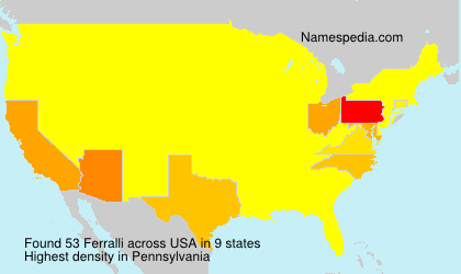 Surname Ferralli in USA Surname Ferralli in USA