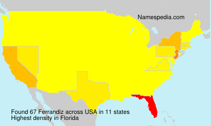 Surname Ferrandiz in USA Surname Ferrandiz in USA