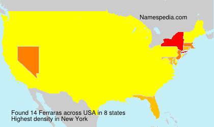 Surname Ferraras in USA Surname Ferraras in USA