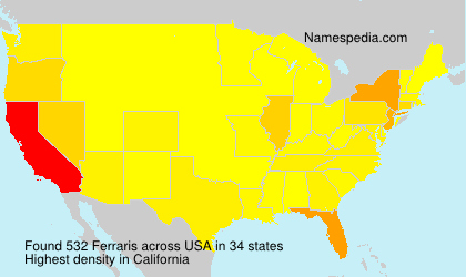 Surname Ferraris in USA Surname Ferraris in USA