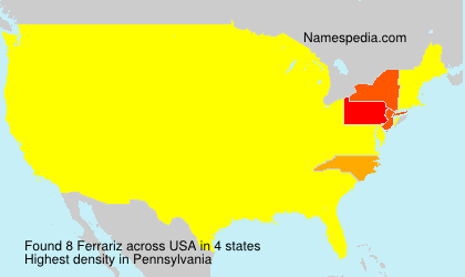 Surname Ferrariz in USA Surname Ferrariz in USA