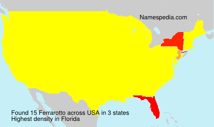 Surname Ferrarotto in USA Surname Ferrarotto in USA