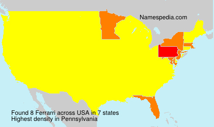 Surname Ferrarri in USA Surname Ferrarri in USA