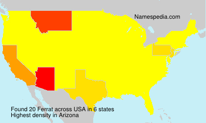 Surname Ferrat in USA Surname Ferrat in USA