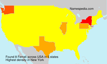 Surname Ferrati in USA Surname Ferrati in USA