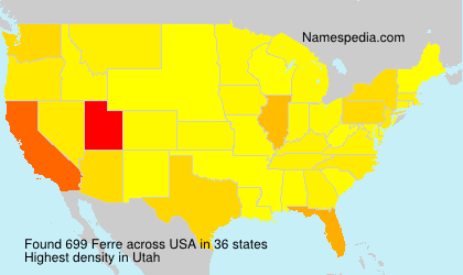 Surname Ferre in USA Surname Ferre in USA