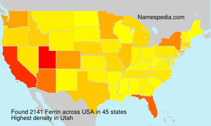 Surname Ferrin in USA Surname Ferrin in USA