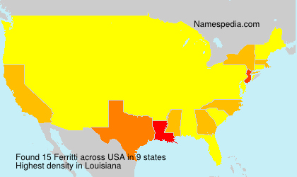 Surname Ferritti in USA Surname Ferritti in USA