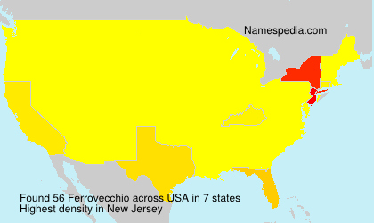 Surname Ferrovecchio in USA Surname Ferrovecchio in USA