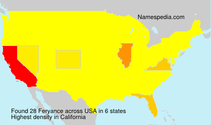 Surname Feryance in USA Surname Feryance in USA
