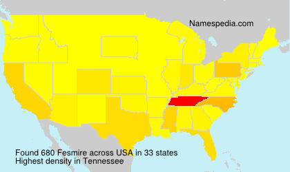 Surname Fesmire in USA Surname Fesmire in USA