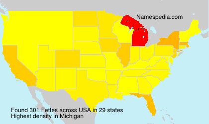 Surname Fettes in USA Surname Fettes in USA