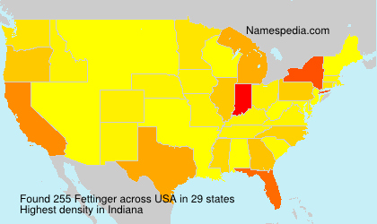 Surname Fettinger in USA Surname Fettinger in USA