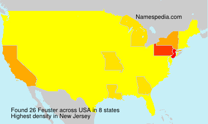 Surname Feuster in USA Surname Feuster in USA