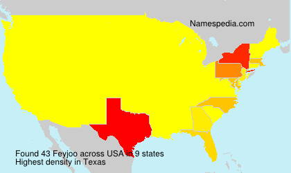 Surname Feyjoo in USA Surname Feyjoo in USA