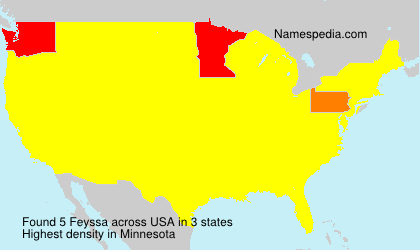 Surname Feyssa in USA Surname Feyssa in USA