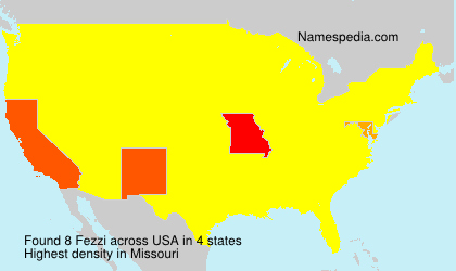 Surname Fezzi in USA Surname Fezzi in USA