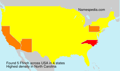 Surname Ffinch in USA Surname Ffinch in USA