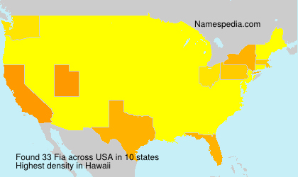 Surname Fia in USA Surname Fia in USA