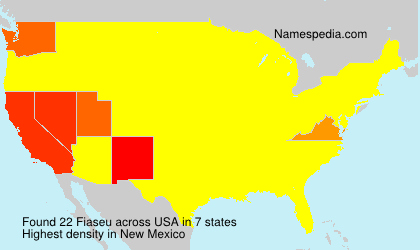 Surname Fiaseu in USA Surname Fiaseu in USA