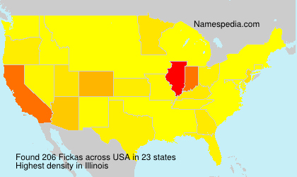 Surname Fickas in USA Surname Fickas in USA