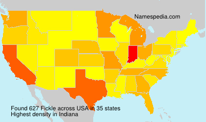 Surname Fickle in USA Surname Fickle in USA