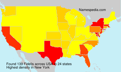 Surname Fidelis in USA Surname Fidelis in USA