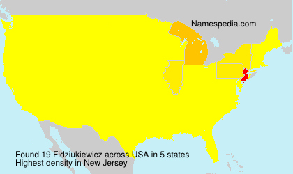 Surname Fidziukiewicz in USA Surname Fidziukiewicz in USA