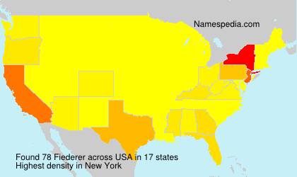 Surname Fiederer in USA Surname Fiederer in USA