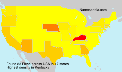 Surname Fiese in USA Surname Fiese in USA