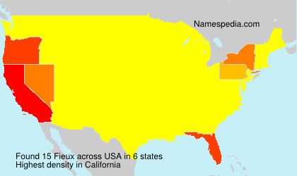 Surname Fieux in USA Surname Fieux in USA