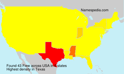 Surname Fiew in USA Surname Fiew in USA