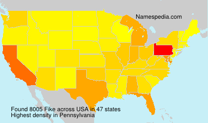 Surname Fike in USA Surname Fike in USA