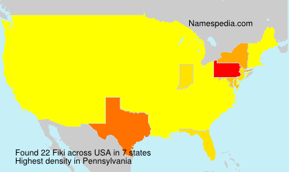 Surname Fiki in USA Surname Fiki in USA