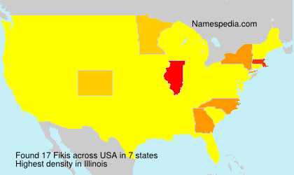 Surname Fikis in USA Surname Fikis in USA