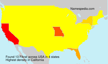 Surname Fikrat in USA Surname Fikrat in USA