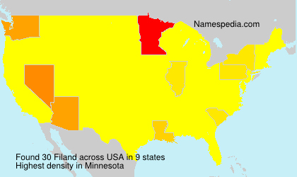 Surname Filand in USA Surname Filand in USA