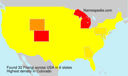 Surname Filangi in USA Surname Filangi in USA