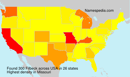 Surname Filbeck in USA Surname Filbeck in USA